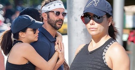 Ciężarna Eva Longoria na świątecznym spacerze z ukochanym! Wyglądają na szczęśliwych?