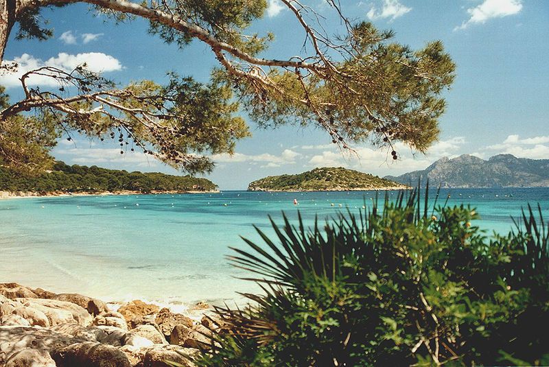 Jedna z plaż w okolicy Formentor 