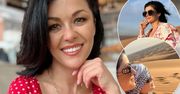 Kasia Cichopek z córką zwiedza świat: "Cała mama". Helena z uśmiechem pozuje obok znanej mamy