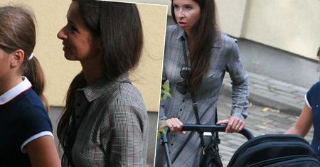 Marta Kaczyńska z byłym mężem i dziećmi na rozpoczęciu roku szkolnego córki. Wyglądała jak miss!