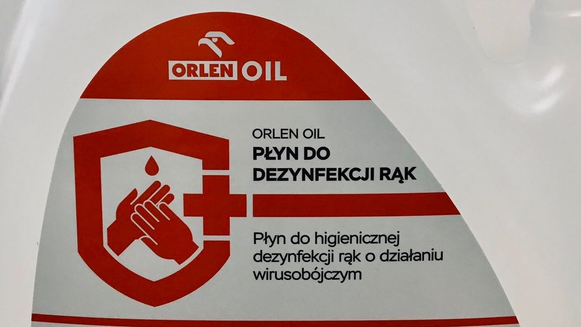 5 litrów płynu do dezynfekcji kosztuje 95 złotych.