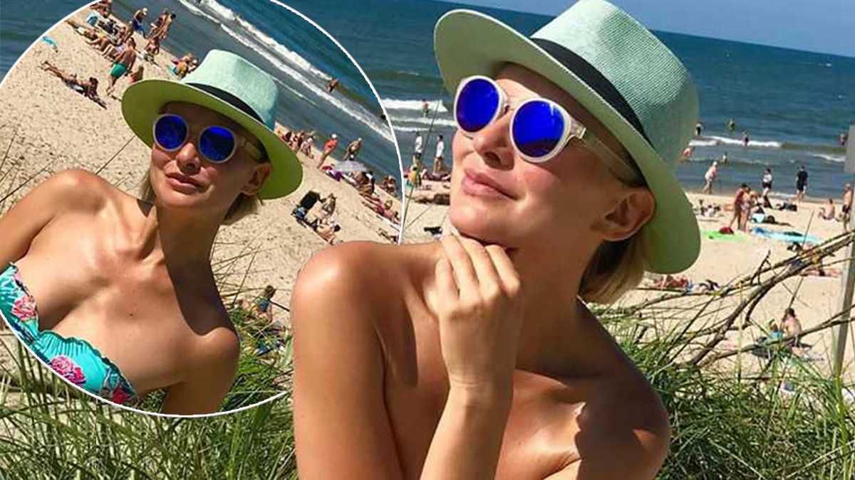 Ciężarna Joanna Moro w bikini! Jej brzuszek jest już pięknie zaokrąglony!