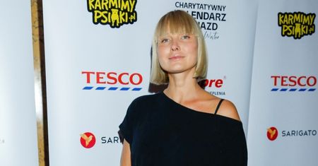 Ciężarna Joanna Moro weszła do lodowatej wody