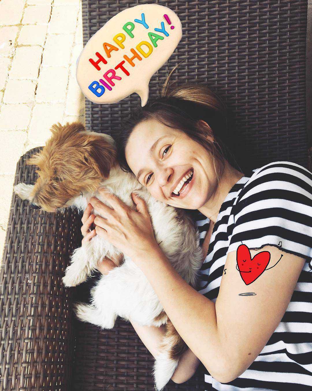 Joanna Koroniewska bez makijażu z psem