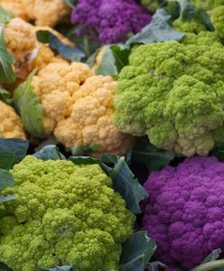 Fioletowe, pomarańczowe, zielone - czas na kolorowe kalafiory