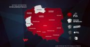 Wyniki wyborów 2019 (exit poll). 14 województw dla PiS, 2 dla KO