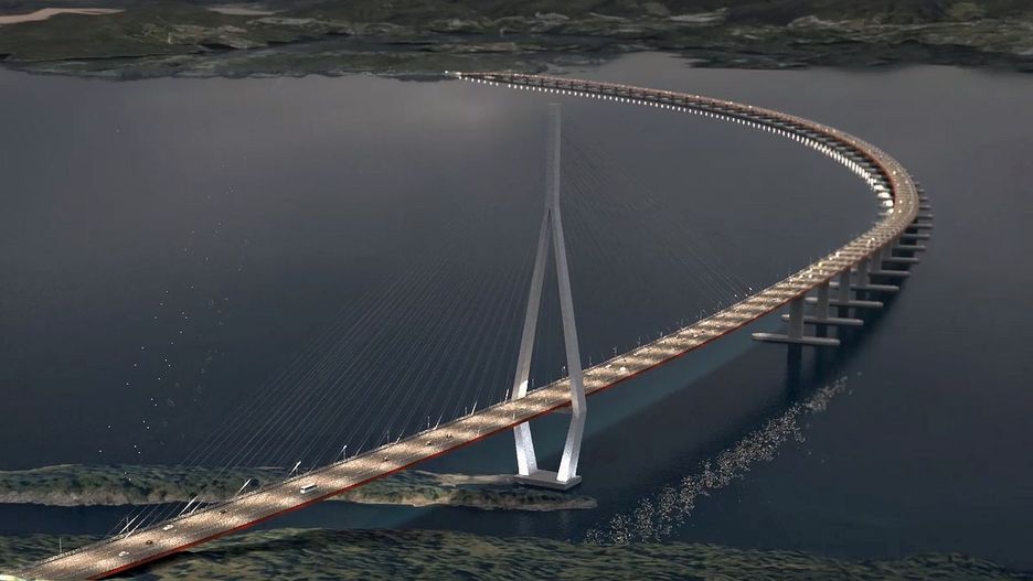 Most zostanie zbudowany nad wodą o głębokości 550 metrów