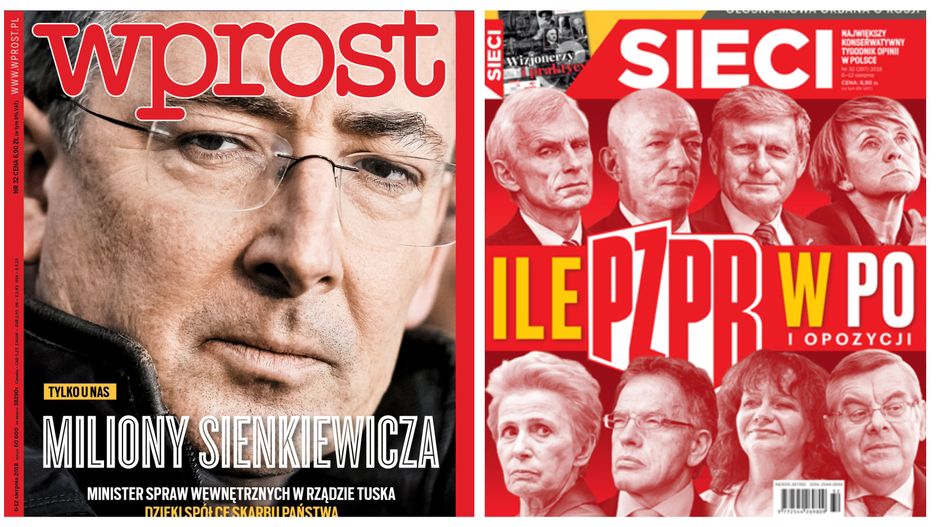Na okładce "Wprost" pada oskarżenie wobec Bartłomieja Sienkiewicza