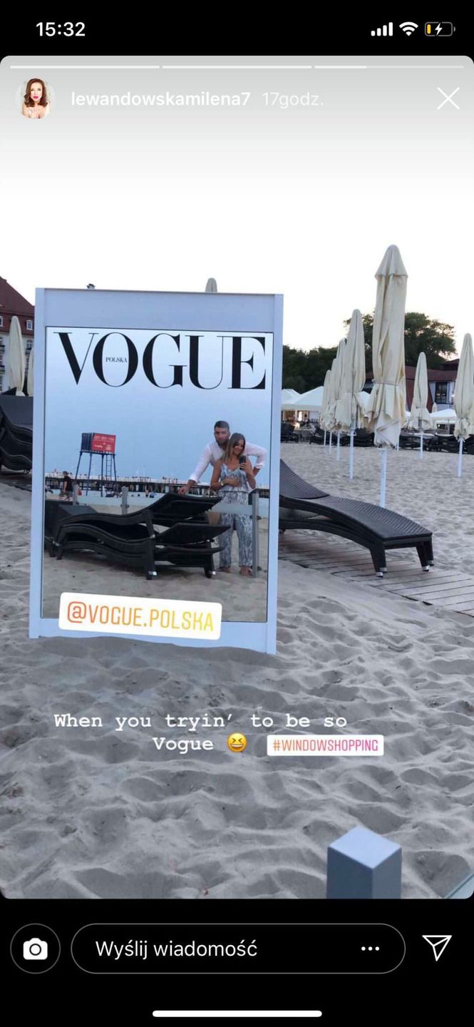 Milena Lewandowska-Miros z mężem na okładce Vogue