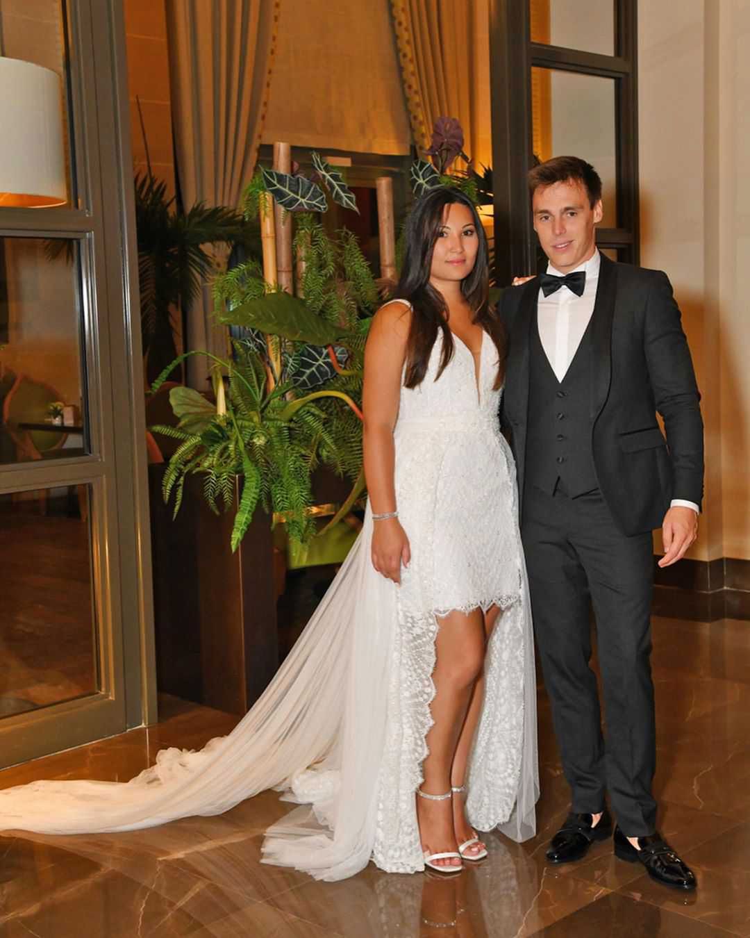Louis Ducruet i Marie Chevallier - druga suknia Clara Rosa
