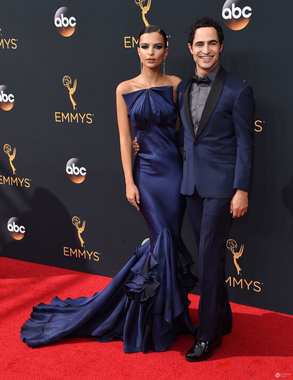 Emily Ratajkowski and Zac Posan - Emmy Awards 2016