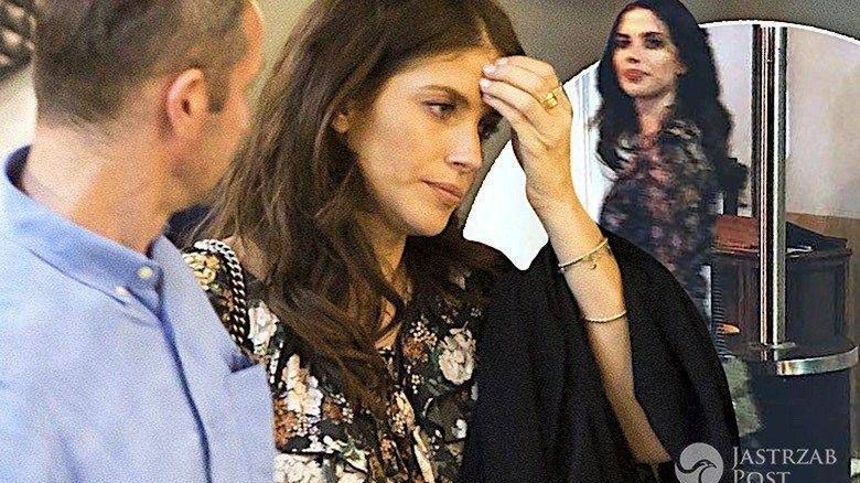 Weronika Rosati w ciąży z dużym brzuchem