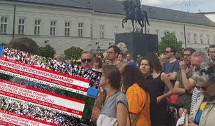 Oto, jak TVP przedstawia demonstrację przed Sejmem. Kontrowersyjne napisy na paskach