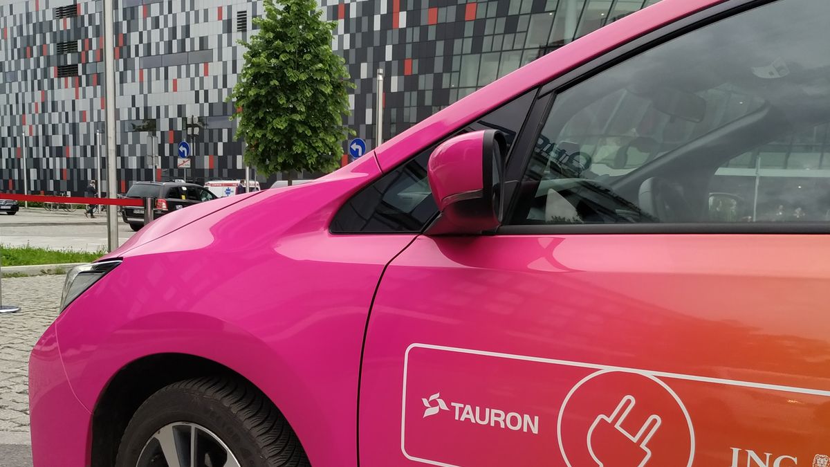 Nissan Leaf ma baterie o łącznej pojemności 40 kWh, które wystarczają na przejechanie ok. 200-250 km.