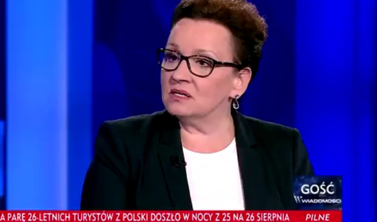 Zalewska opisuje idealnego ucznia. Słowo, które padło, rozwścieczyło internautów