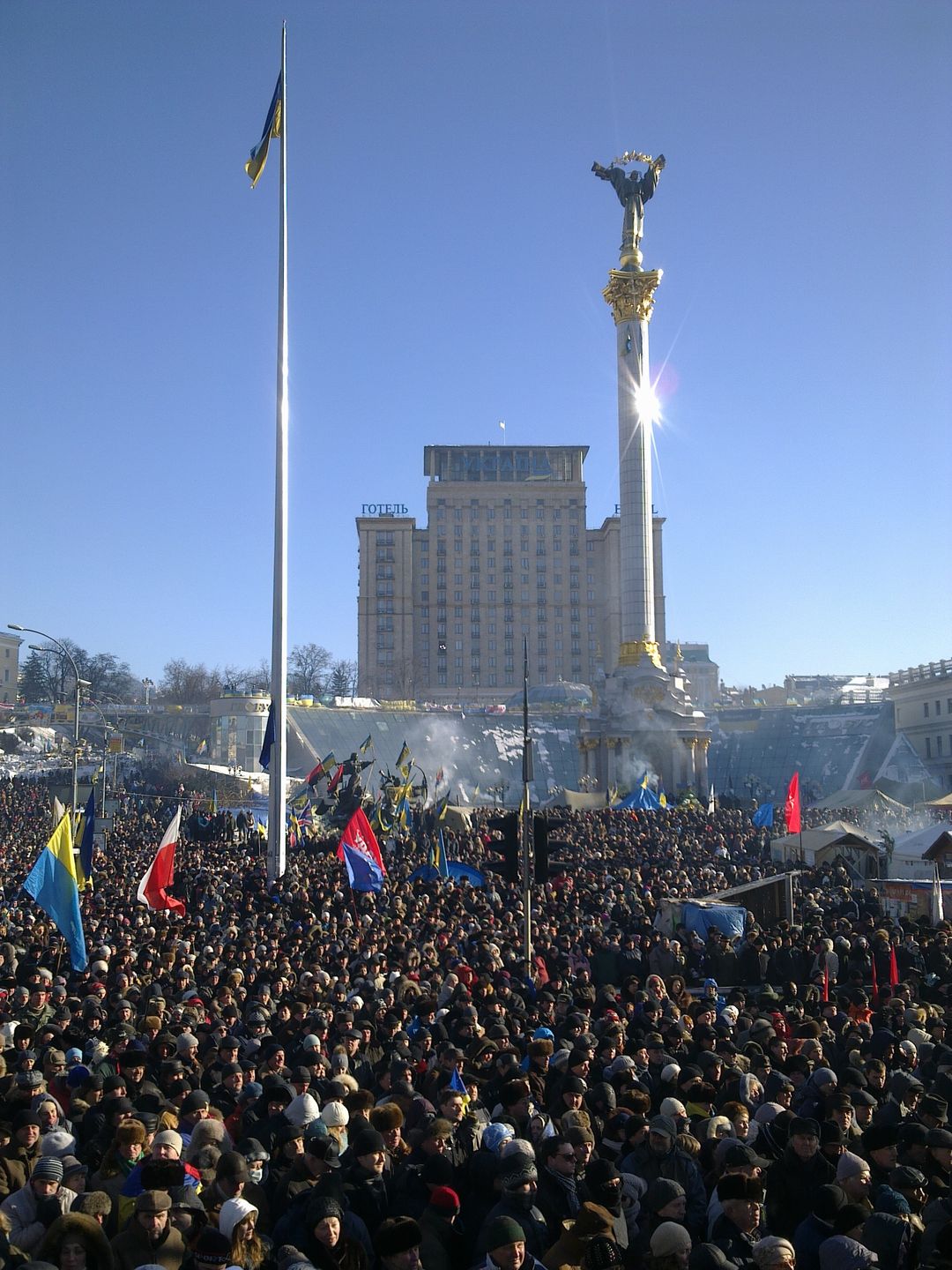Majdan Niepodległości w Kijowie 