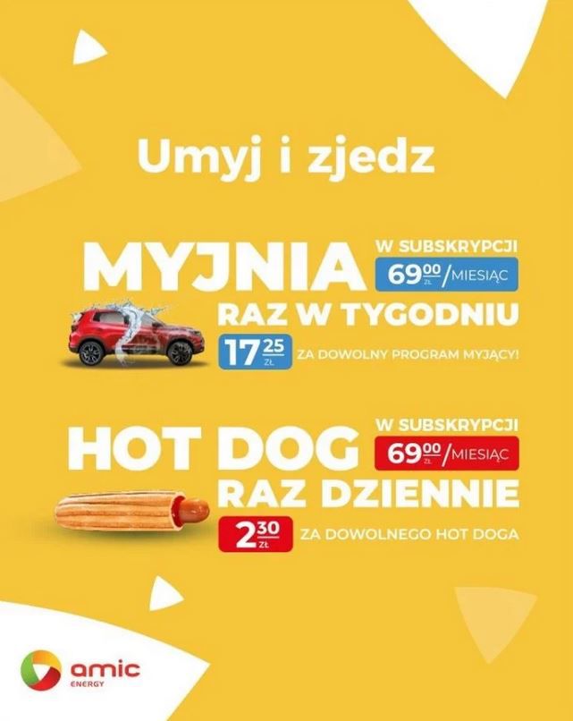 Abonament na hot dogi- Pyszności