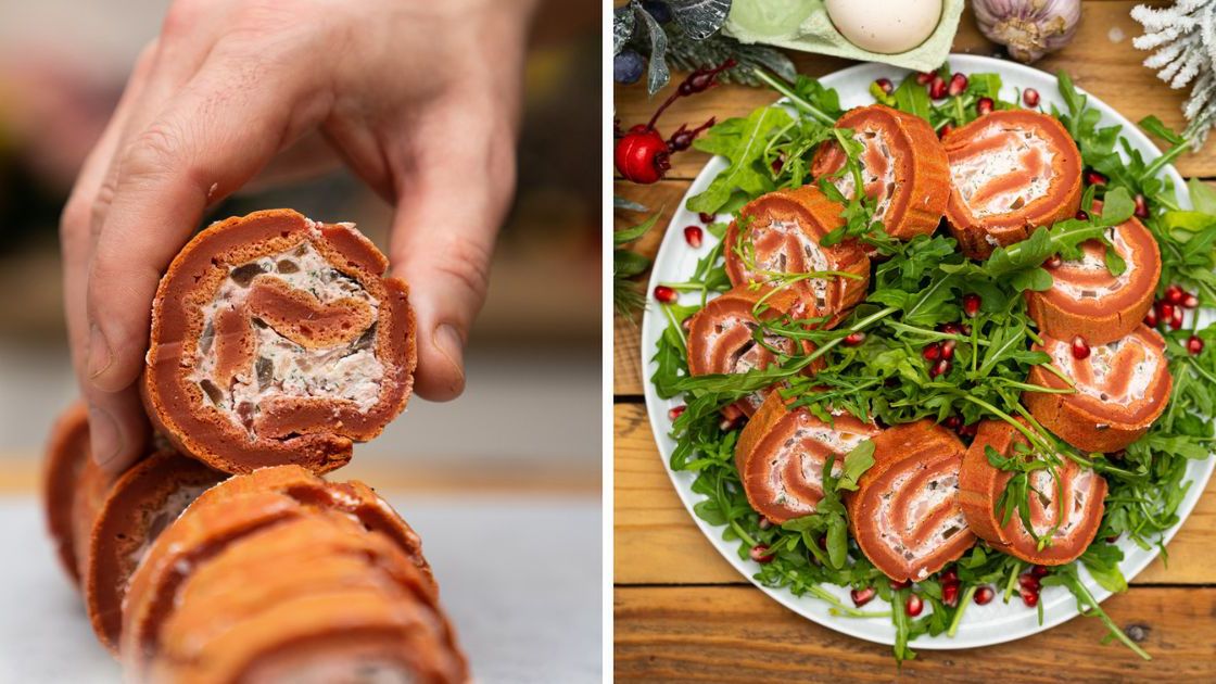 Buraczana rolada ze śledziem- Pyszności