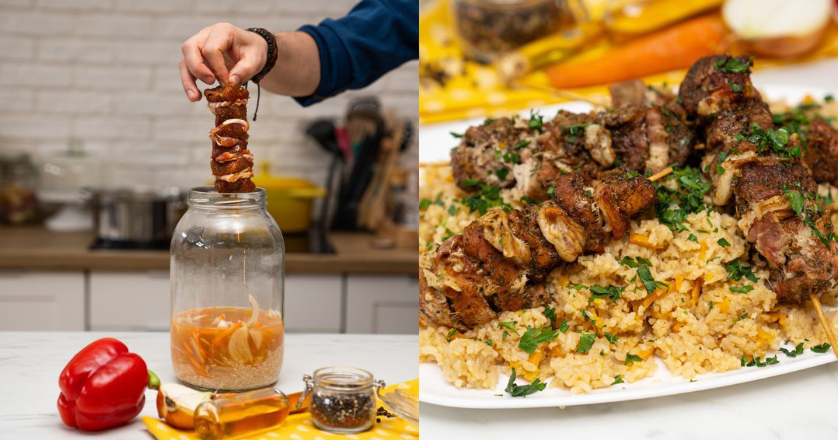 Tak przygotowanych szaszłyków z ryżem jeszcze nie jadłeś. Rodzina cała rodzina będzie zachwycona