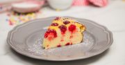 Prosty jogurtowy sernik z malinami. Nigdy nie opada podczas pieczenia