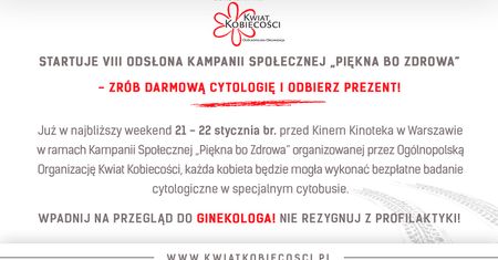 Zrób bezpłatną cytologię i zadbaj o siebie z Kwiatem Kobiecości!