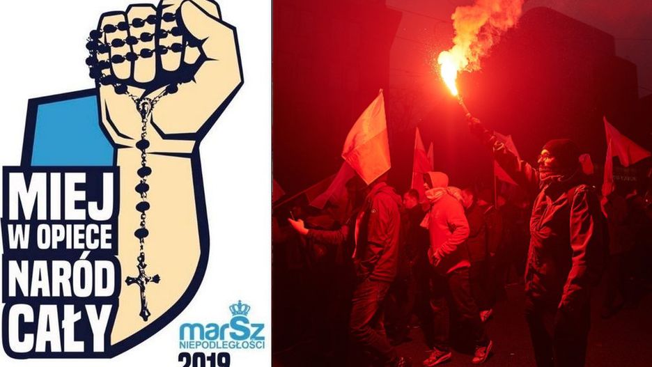 Marsz Niepodległości 2019. Robert Bąkiewicz, organizator wydarzenia odniósł się do kontrowersji wokół tegorocznej grafiki.