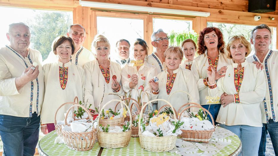 Kuracjusze "Sanatorium miłości" na świątecznym spotkaniu
