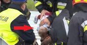 Policjant udzielał wywiadu, gdy usłyszał wołanie o pomoc. Rzucił się, by ratować dziecko [WIDEO]
