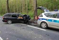 Strzały podczas pościgu koło Olsztyna. Potrącił policjanta