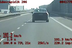 Policja publikuje wideo. Kierowca BMW pędził 191 km/h, wcześniej pił