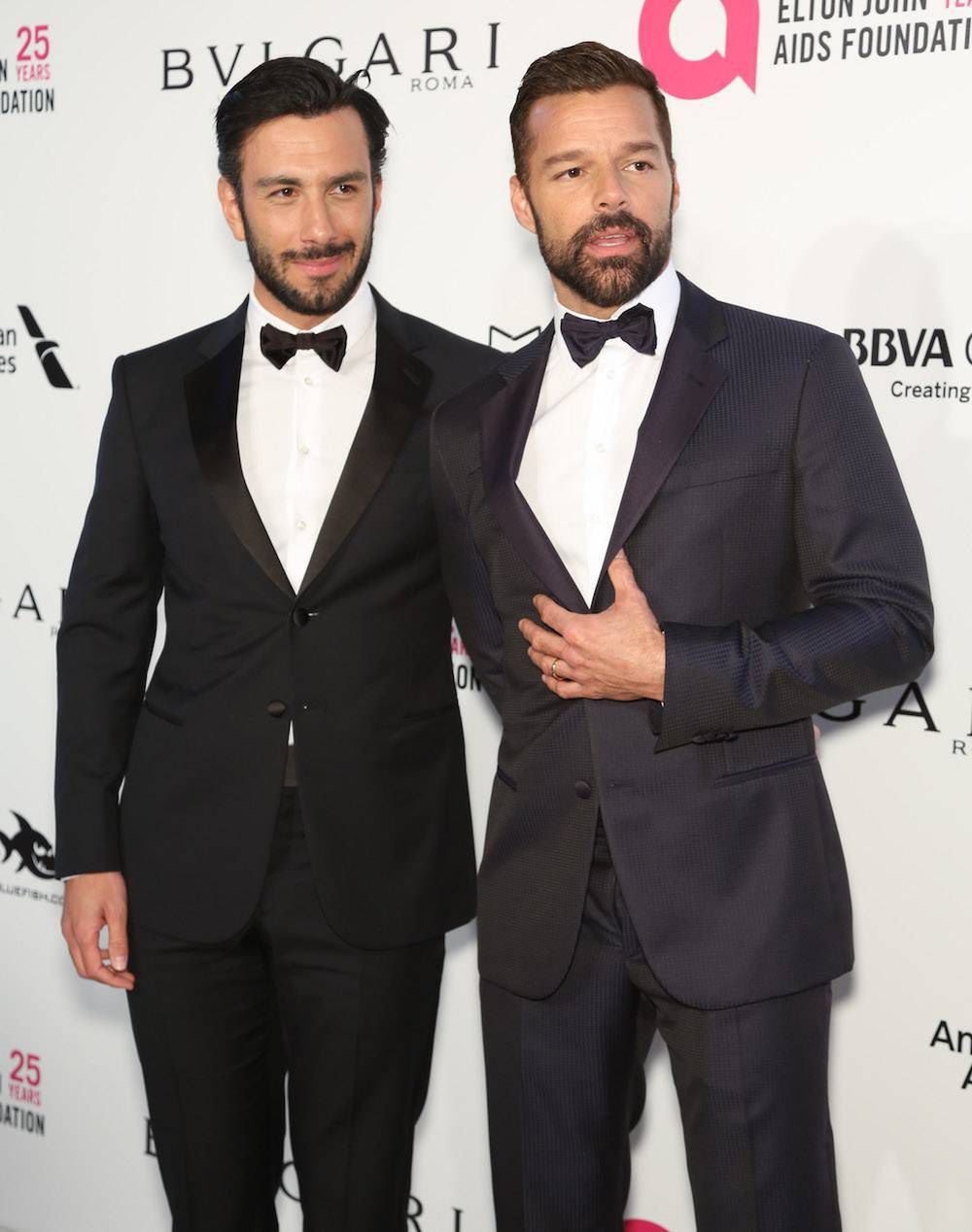 Ricky Martin i Jwan Yosef – Elton John AIDS Foundation Academy Awards Party 2018