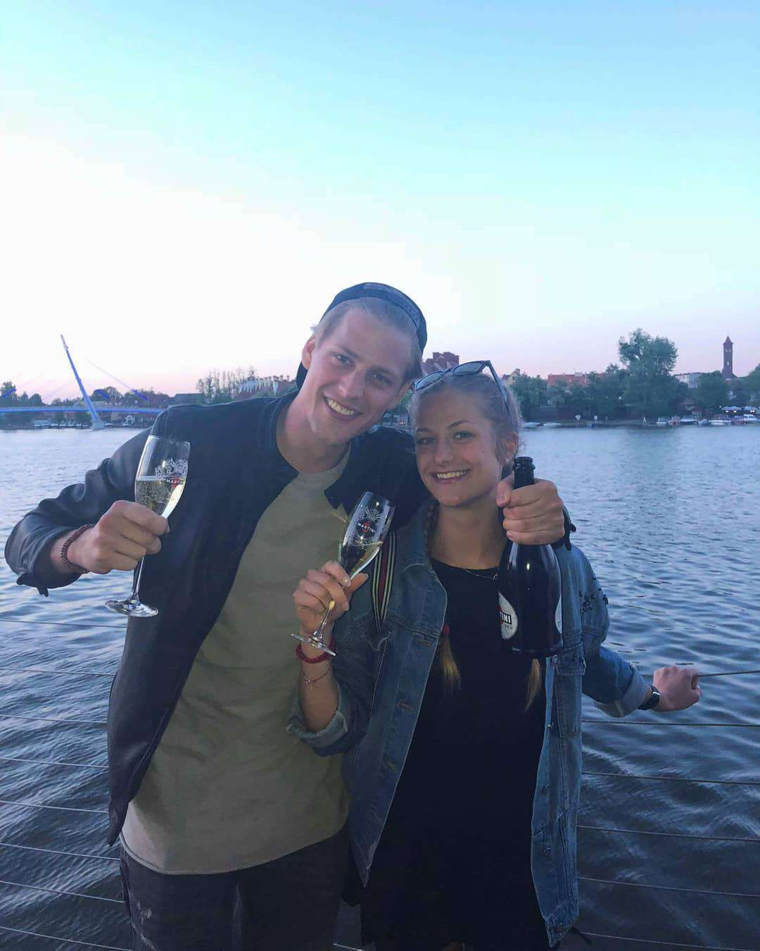 Jakob Kosel z siostrą Julią