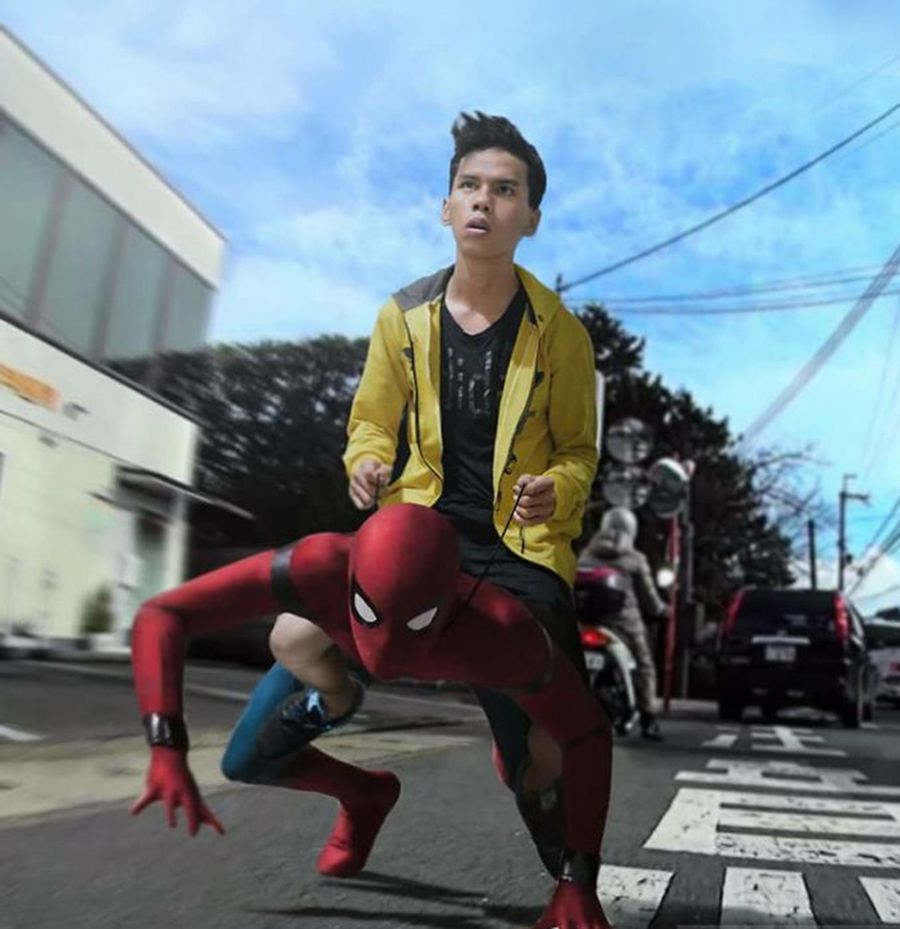 Spider-Man zamiast spóźnionego autobusu