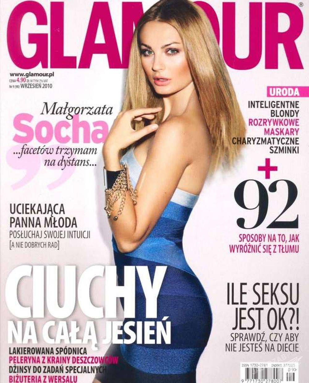 Małgorzata Socha jak Agnieszka Szulim na okładce, fot. Facebook