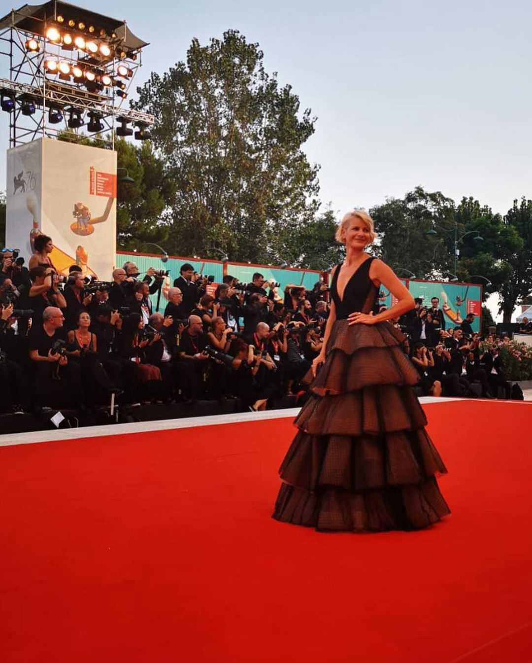 Małgorzata Kożuchowska – festiwal w Wenecji, suknia: Laurelle