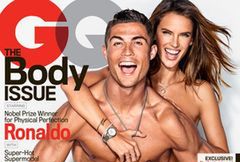 Alessandra Ambrosio i Cristiano Ronaldo na okładce "GQ"