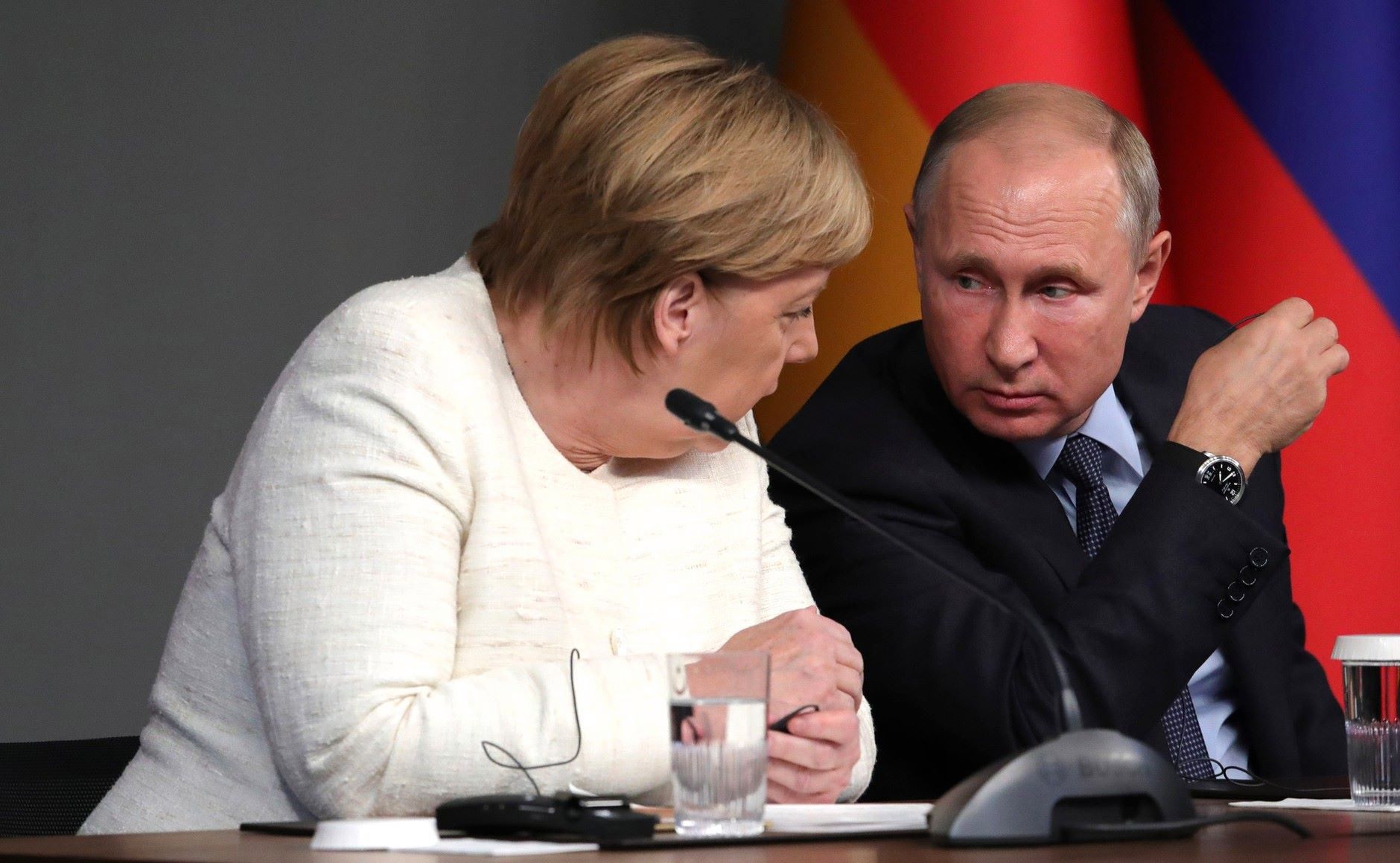 Angela Merkel i Władimir Putin