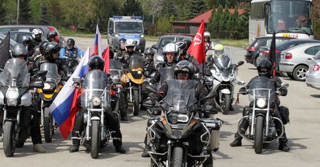 "Nocne Wilki" znów w Polsce. Uczcili żołnierzy Armii Czerwonej