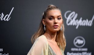 Mało brakowało, a wylądowałaby na podłodze. Elsa Hosk zaplątała się we własną suknię