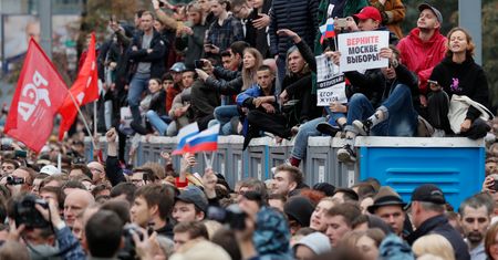 Ogromna demonstracja w Moskwie. Zatrzymano 300 osób