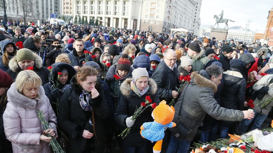 Tragedia w Kemerowie wywołała emocje także w Moskwie