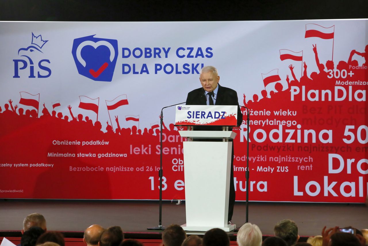 Jarosław Kaczyński w Sieradzu i Piotrkowie Trybunalskim: możemy sobie pogratulować