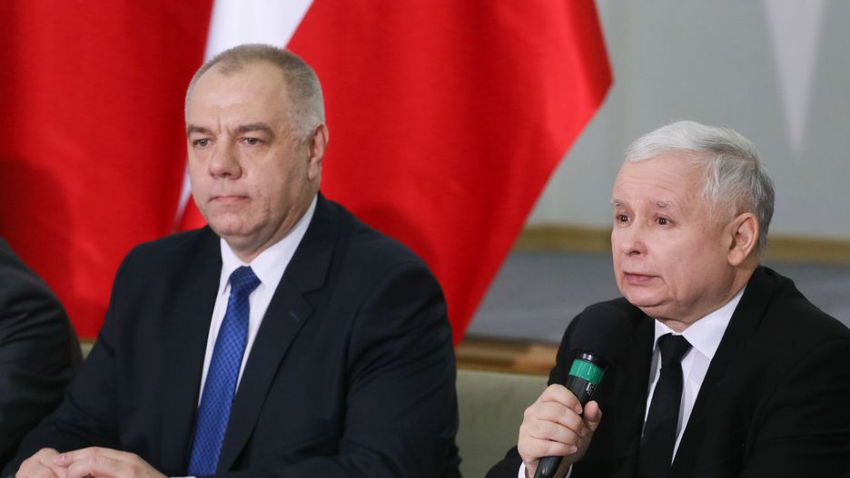 Jacek Sasin i Jarosław Kaczyński