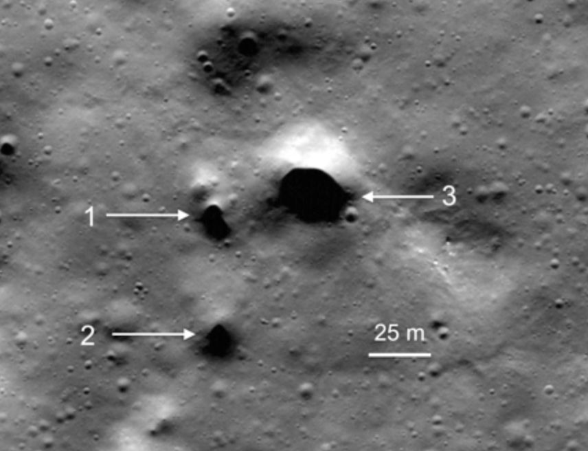 Dziwaczne dziury na Księżycu. Mogą prowadzić do podziemnych tuneli 