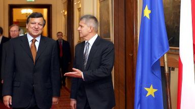 Jose Manuel Durao Barroso i Marek Belka
