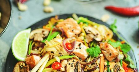 Łosoś asian style