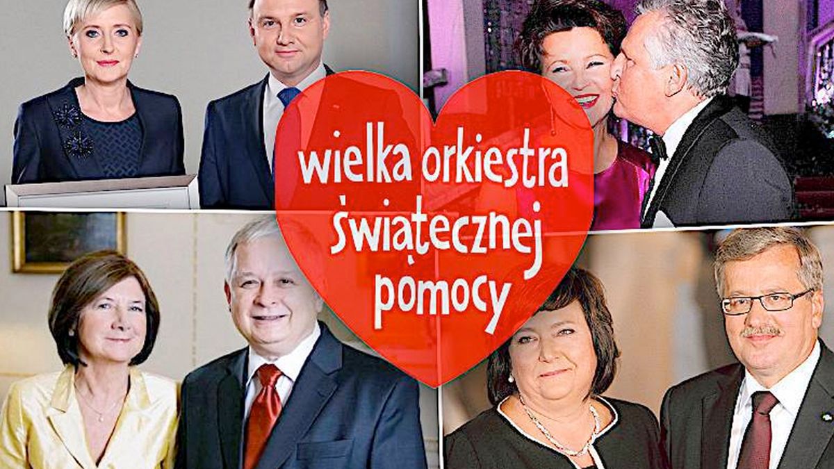 WOŚP: pary prezydenckie