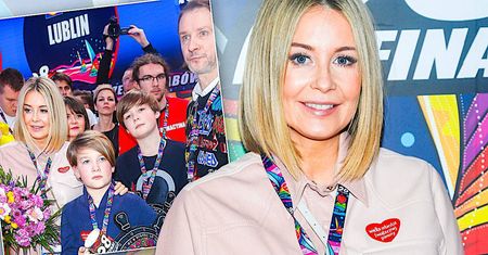 Ciężarna Małgorzata Rozenek wpadła do sztabu WOŚP i skradła całe show swoimi krągłościami