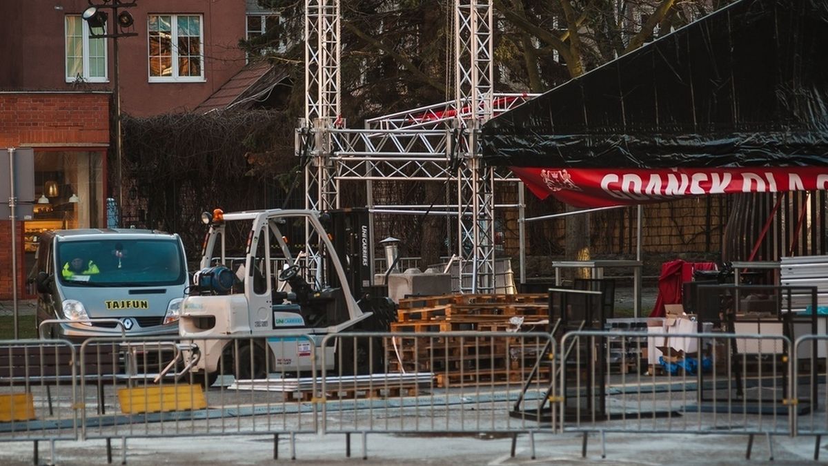 Scena, na której doszło do ataku na prezydenta Gdańska Pawła Adamowicza