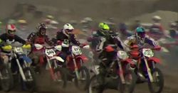 Motocrossowe zawody w wyrobisku kopalni Bełchatów
